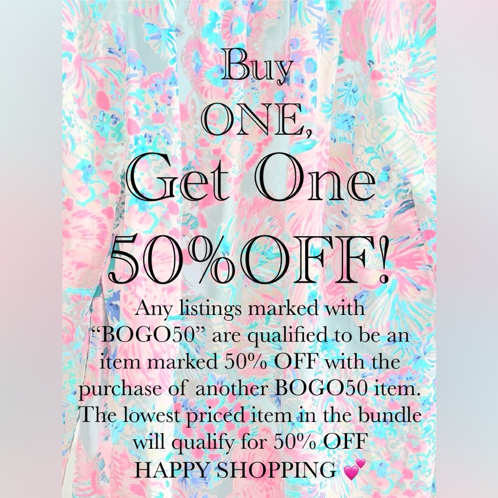 BUY ONE GET ONE 50% OFF